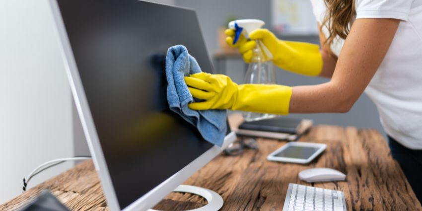 hybrid office cleaning schedules